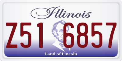 IL license plate Z516857