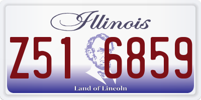 IL license plate Z516859
