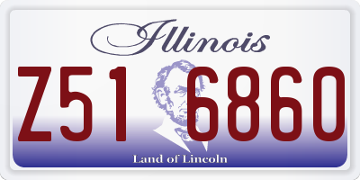IL license plate Z516860