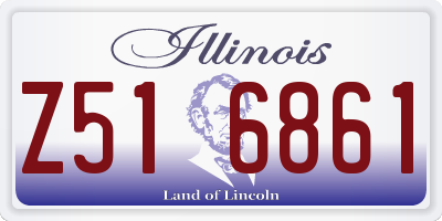 IL license plate Z516861
