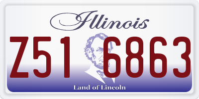 IL license plate Z516863