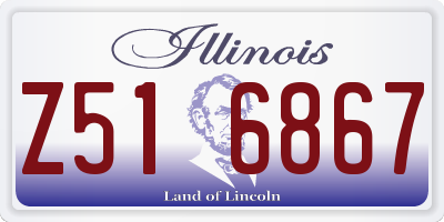 IL license plate Z516867