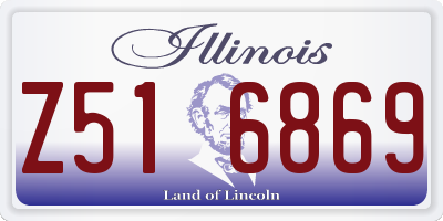 IL license plate Z516869