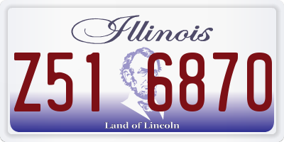 IL license plate Z516870