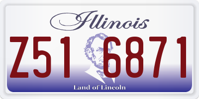 IL license plate Z516871