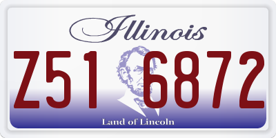 IL license plate Z516872