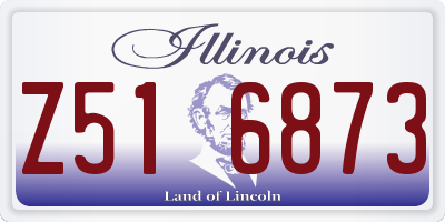 IL license plate Z516873