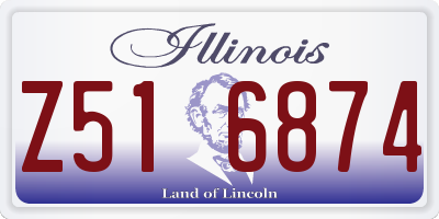 IL license plate Z516874