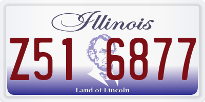 IL license plate Z516877
