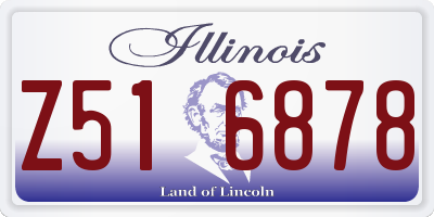 IL license plate Z516878