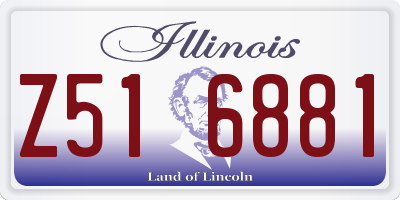 IL license plate Z516881