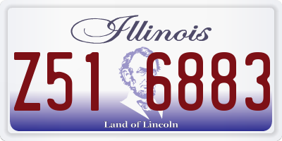 IL license plate Z516883