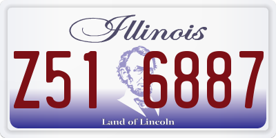 IL license plate Z516887