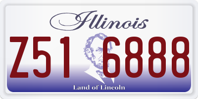 IL license plate Z516888