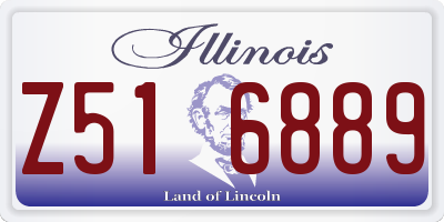 IL license plate Z516889