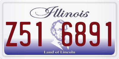 IL license plate Z516891