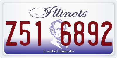 IL license plate Z516892
