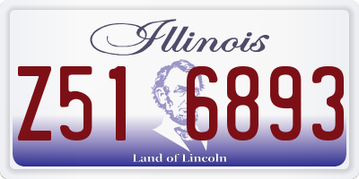 IL license plate Z516893