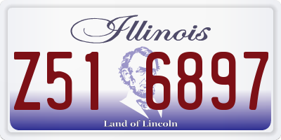 IL license plate Z516897