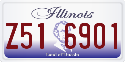 IL license plate Z516901