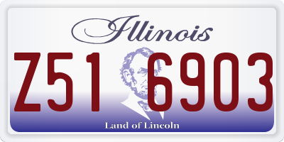 IL license plate Z516903