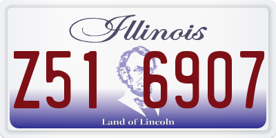 IL license plate Z516907