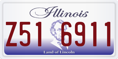 IL license plate Z516911