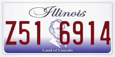 IL license plate Z516914