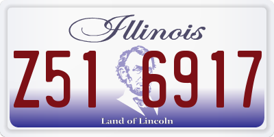 IL license plate Z516917