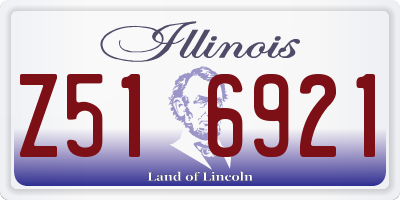 IL license plate Z516921