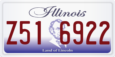IL license plate Z516922