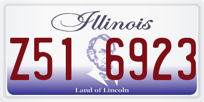 IL license plate Z516923