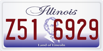 IL license plate Z516929