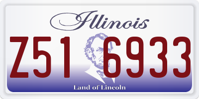 IL license plate Z516933