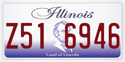 IL license plate Z516946