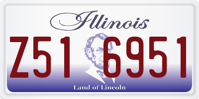 IL license plate Z516951