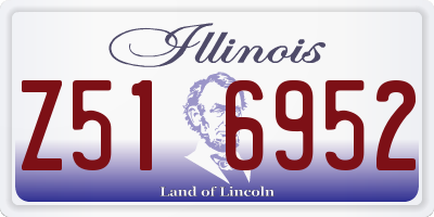 IL license plate Z516952
