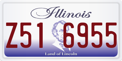 IL license plate Z516955