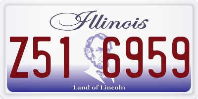 IL license plate Z516959