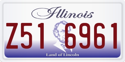 IL license plate Z516961