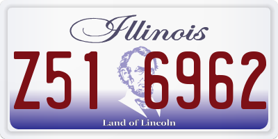 IL license plate Z516962