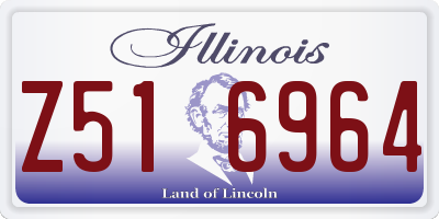 IL license plate Z516964