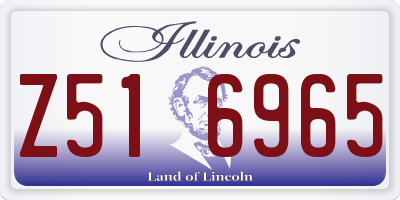 IL license plate Z516965