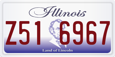 IL license plate Z516967