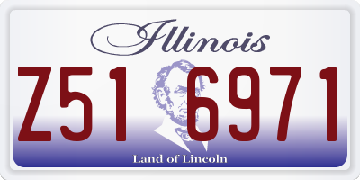 IL license plate Z516971