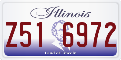 IL license plate Z516972