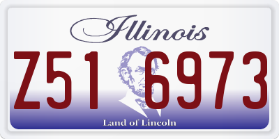 IL license plate Z516973