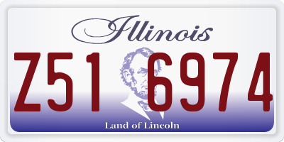 IL license plate Z516974