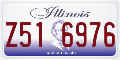 IL license plate Z516976