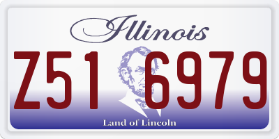 IL license plate Z516979